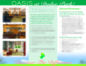 oasis brochure